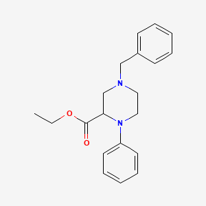 Ethyl 4-benzyl-1-phenylpiperazine-2-carboxylate