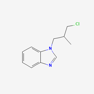 molecular formula C11H13ClN2 B8518769 1-(3-chloro-2-methylpropyl)-1H-benzimidazole 