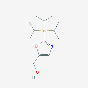 molecular formula C13H25NO2Si B8518781 (2-Triisopropylsilanyl-oxazol-5-yl)-methanol 