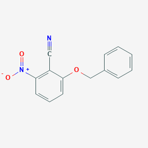 molecular formula C14H10N2O3 B8518790 2-(Benzyloxy)-6-nitrobenzonitrile CAS No. 1591-33-9