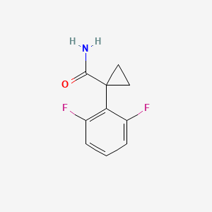 molecular formula C10H9F2NO B8518792 1-(2,6-Difluorophenyl)cyclopropanecarboxylic acid amide 