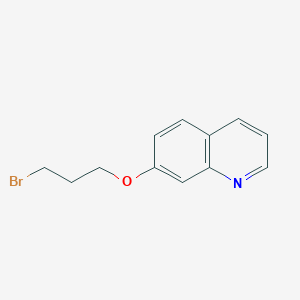 molecular formula C12H12BrNO B8518897 7-(3-Bromopropoxy)quinoline 