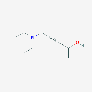 molecular formula C9H17NO B085189 5-(二乙基氨基)戊-3-炔-2-醇 CAS No. 10575-26-5