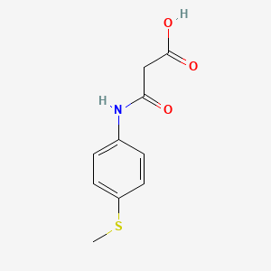 molecular formula C10H11NO3S B8518904 3-(4-(Methylthio)phenylamino)-3-oxopropanoic acid 