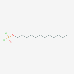 molecular formula C12H25Cl2O2P B8518913 Lauryl dichlorophosphate 