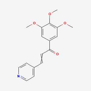 molecular formula C17H17NO4 B8518921 3-(Pyridin-4-yl)-1-(3,4,5-trimethoxyphenyl)prop-2-en-1-one CAS No. 61196-72-3