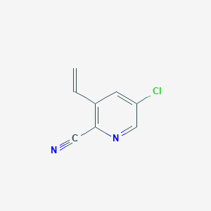 molecular formula C8H5ClN2 B8518929 5-Chloro-3-vinylpicolinonitrile 