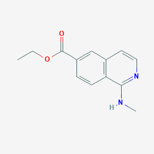 molecular formula C13H14N2O2 B8518963 Ethyl 1-(methylamino)isoquinoline-6-carboxylate 