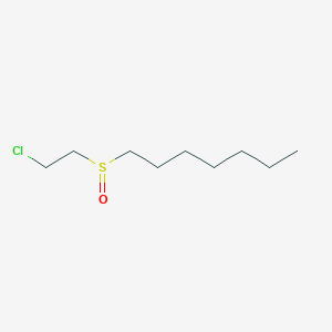 molecular formula C9H19ClOS B8519012 1-(2-Chloroethanesulfinyl)heptane CAS No. 24475-73-8