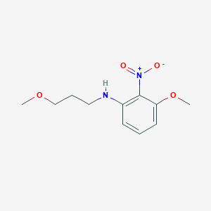 molecular formula C11H16N2O4 B8519070 3-methoxy-N-(3-methoxypropyl)-2-nitroaniline 