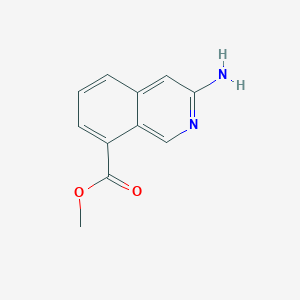 molecular formula C11H10N2O2 B8519087 Methyl 3-aminoisoquinoline-8-carboxylate 