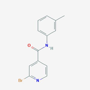 molecular formula C13H11BrN2O B8519089 2-Bromo-N-m-tolyl-isonicotinamide 