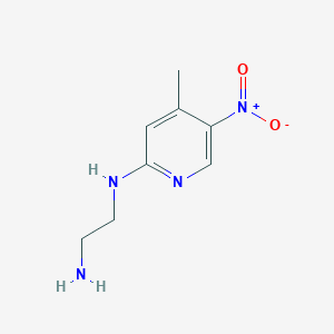 molecular formula C8H12N4O2 B8519097 (2-Aminoethyl)(4-methyl-5-nitro(2-pyridyl))amine 