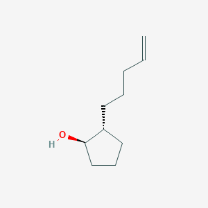 molecular formula C10H18O B8519131 trans-2-Pent-4-en-1-ylcyclopentanol 