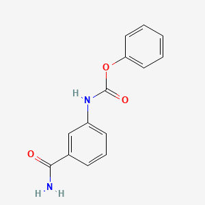 phenyl N-(3-carbamoylphenyl)carbamate