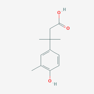 molecular formula C12H16O3 B8519170 3-(3-Methyl-4-hydroxyphenyl)-3-methylbutyric acid 