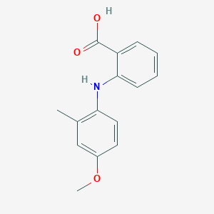 molecular formula C15H15NO3 B8519202 2-(4-Methoxy-2-methylphenylamino)benzoic acid 
