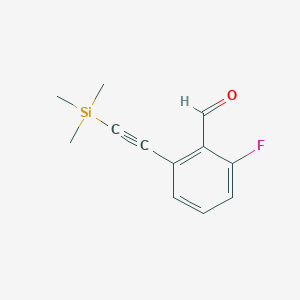 2-Fluoro-6-[(trimethylsilyl)ethynyl]benzaldehyde
