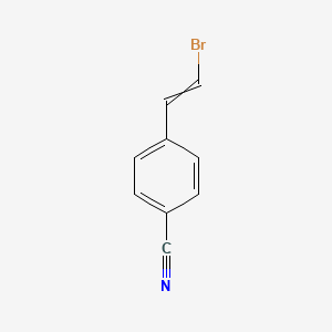 molecular formula C9H6BrN B8519256 4-(2-Bromovinyl)-benzonitrile CAS No. 60606-71-5