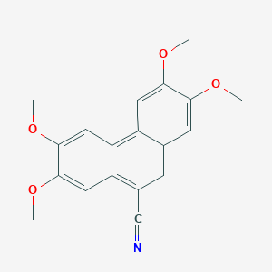 molecular formula C19H17NO4 B8519296 9-Phenanthrenecarbonitrile, 2,3,6,7-tetramethoxy- CAS No. 87226-94-6