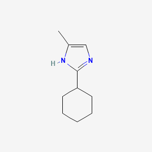 molecular formula C10H16N2 B8519352 2-cyclohexyl-5-methyl-1H-imidazole CAS No. 14085-44-0
