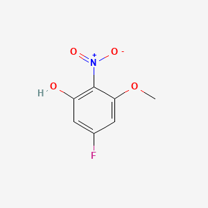 molecular formula C7H6FNO4 B8519368 5-Fluoro-3-methoxy-2-nitrophenol 