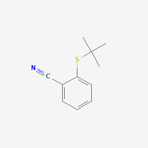 molecular formula C11H13NS B8519388 2-(Tert-butylthio)benzonitrile 