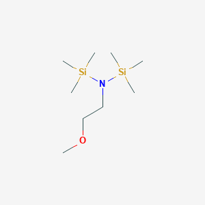 molecular formula C9H25NOSi2 B8519504 N-(2-methoxyethyl)-1,1,1-trimethyl-N-(trimethylsilyl)silanamine CAS No. 920033-63-2