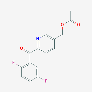 [6-(2,5-Difluorobenzoyl)pyridin-3-yl]methyl acetate