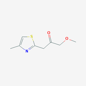 molecular formula C8H11NO2S B8519620 1-Methoxy-3-(4-methyl-1,3-thiazol-2-yl)acetone 