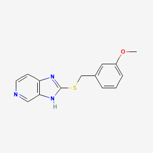 2-[(3-methoxybenzyl)thio]-3H-imidazo[4,5-c]pyridine