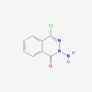 molecular formula C8H6ClN3O B8519669 2-amino-4-chlorophthalazin-1(2H)-one 