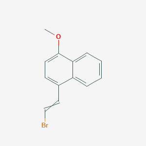 molecular formula C13H11BrO B8519690 1-(2-Bromoethenyl)-4-methoxynaphthalene CAS No. 61639-31-4