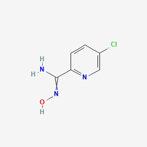 molecular formula C6H6ClN3O B8519708 5-chloro-N-hydroxy-pyridine-2-carboxamidine 