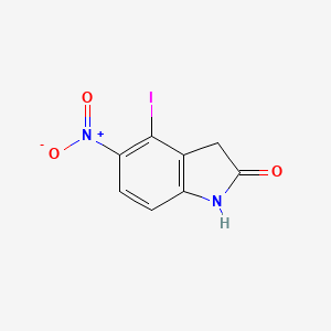 1,3-dihydro-4-iodo-5-nitro-2H-indol-2-one