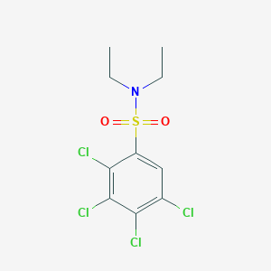 molecular formula C10H11Cl4NO2S B8519782 2,3,4,5-tetrachloro-N,N-diethylbenzenesulfonamide CAS No. 52114-88-2