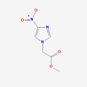 molecular formula C6H7N3O4 B085198 4-硝基-1-咪唑基乙酸甲酯 CAS No. 13230-21-2