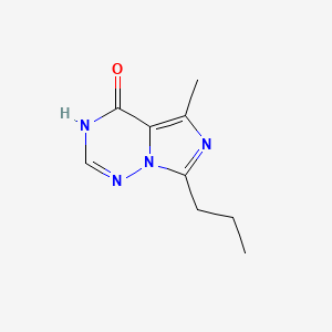molecular formula C9H12N4O B8519812 5-Methyl-7-propyl-3H-imidazo[5,1-F][1,2,4]triazin-4-one 