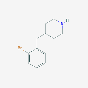 molecular formula C12H16BrN B8519890 4-(2-Bromobenzyl)piperidine 