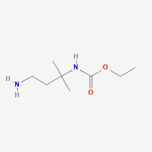 molecular formula C8H18N2O2 B8519937 Ethyl(3-amino-1,1-dimethylpropyl)carbamate 
