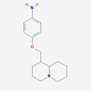 molecular formula C16H24N2O B8519970 4-(Octahydro-quinolizin-1-ylmethoxy)-phenylamine 