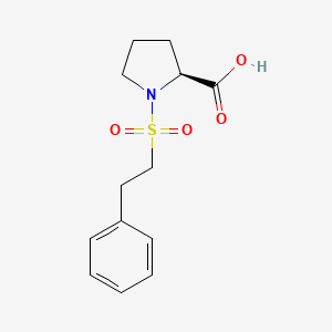 molecular formula C13H17NO4S B8519998 PhCH2CH2SO2-Pro-OH 
