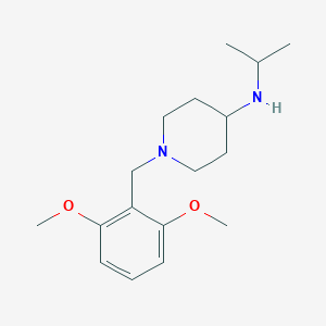 molecular formula C17H28N2O2 B8520032 1-[(2,6-Dimethoxyphenyl)methyl]-N-(propan-2-yl)piperidin-4-amine CAS No. 832082-31-2