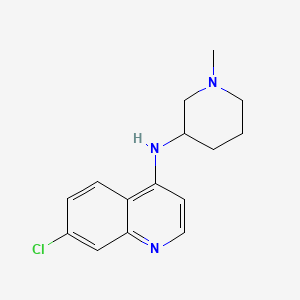 molecular formula C15H18ClN3 B8520043 (RS)-(7-Chloro-quinolin-4-yl)-(1-methyl-piperidin-3-yl)-amine 