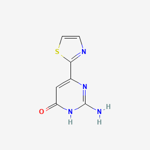 4-Hydroxy-6-(2-thiazolyl)pyrimidine-2-amine