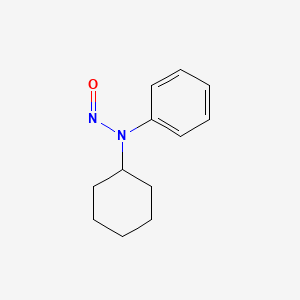 molecular formula C12H16N2O B8520098 N-Cyclohexyl-N-phenylnitrous amide CAS No. 54955-24-7