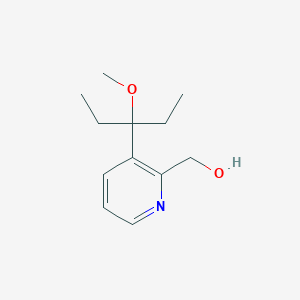 molecular formula C12H19NO2 B8520121 [3-(1-Ethyl-1-methoxy-propyl)-pyridin-2-yl]-methanol 