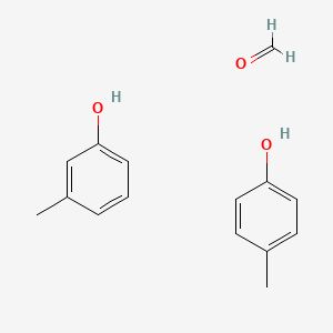 molecular formula C15H18O3 B8520126 p-Cresol m-cresol formaldehyde 