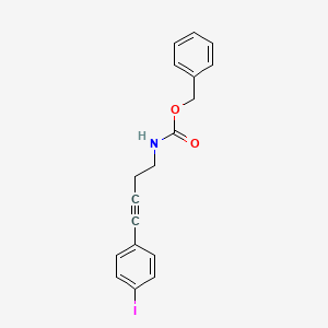 molecular formula C18H16INO2 B8520160 Benzyl [4-(4-iodophenyl)but-3-yn-1-yl]carbamate CAS No. 876131-18-9
