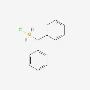molecular formula C13H13ClSi B8520166 (Diphenylmethyl)chlorosilane 